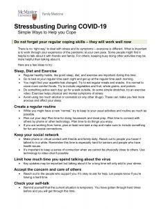 Stress Busting During COVID-19