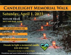 Huron Hospice Candlelight Memorial Walk