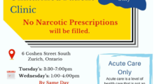 Flyer announcing nurse practitioner unattached patient clinic